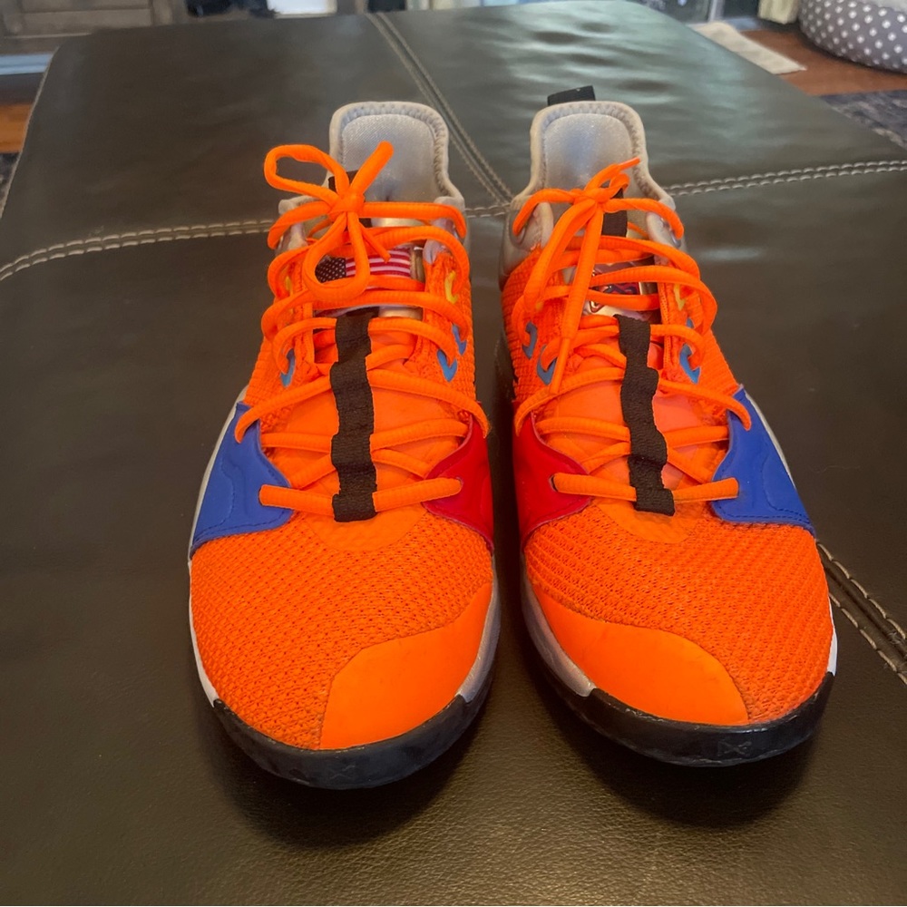 Nike Boy's Paul George 3 Nasa Apollo Basketball Shoes C18973-800 Youth Size 7y